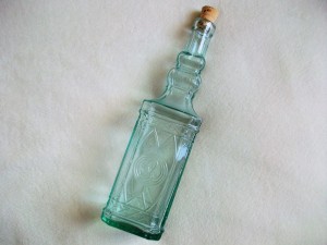 Decorative glass bottle