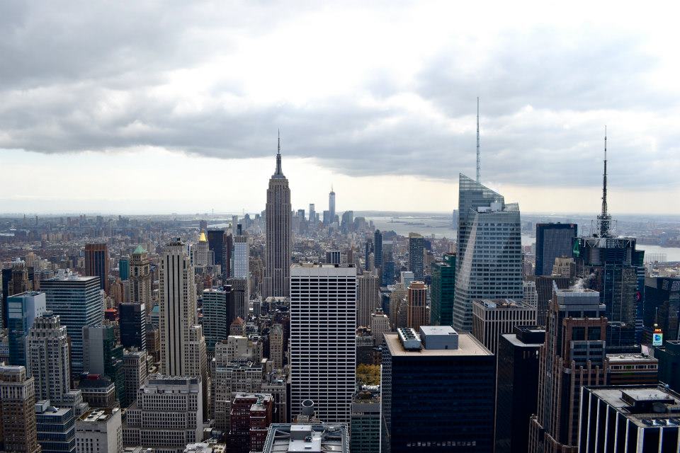 Top of the rock view, New York