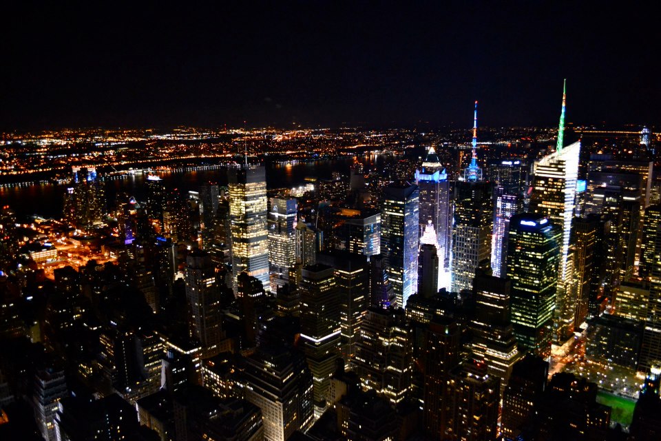 Empire State view at night