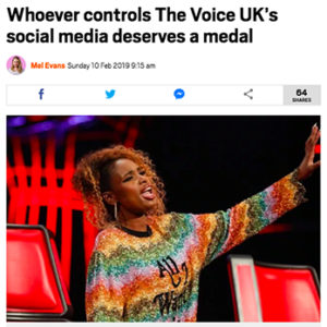 The Voice UK's social media team deserve a medal